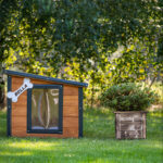 Dřevěná zateplená bouda pro psy profi vyztužená 12