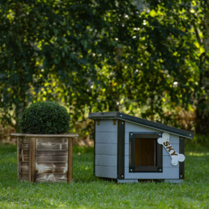 Dřevěná zateplená bouda pro psy profi vyztužená 14