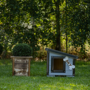 Dřevěná zateplená bouda pro psy profi vyztužená 15