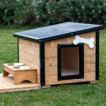 Dřevěná zateplená bouda pro psy profi vyztužená 2