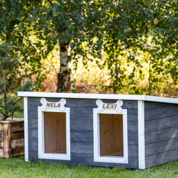 Dřevěná zateplená bouda pro psy profi vyztužená 3