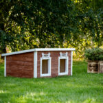 Dřevěná zateplená bouda pro psy profi vyztužená 4