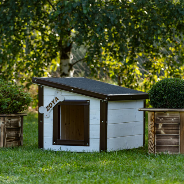 Dřevěná zateplená bouda pro psy profi vyztužená 5