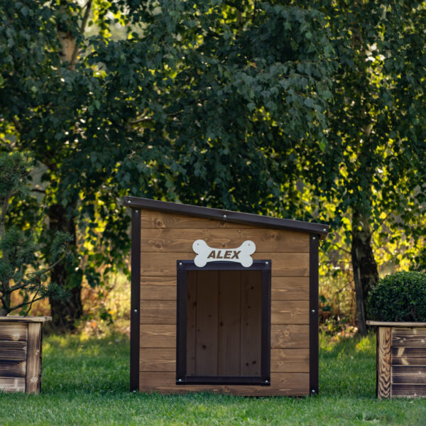 Dřevěná zateplená bouda pro psy profi vyztužená 6