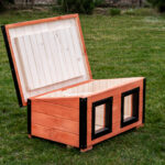 Dřevěná zateplená bouda pro psy profi vyztužená 7