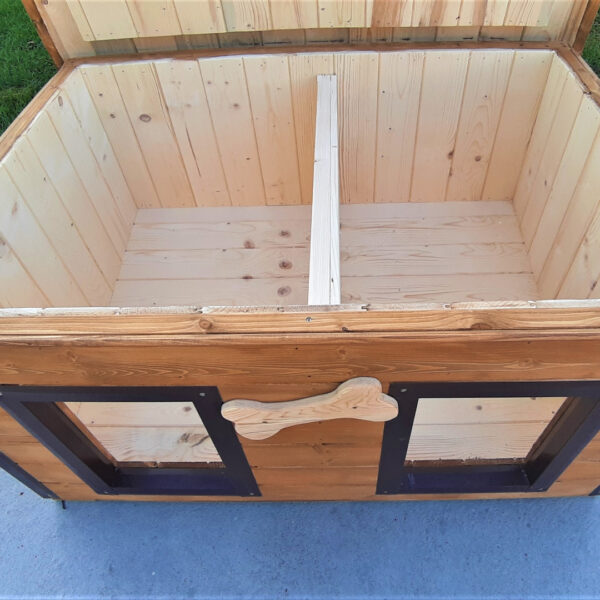 Dřevěná zateplená bouda pro psy profi vyztužená 8