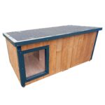 Dřevěná zateplená bouda pro psy profi vyztužená s předsíní