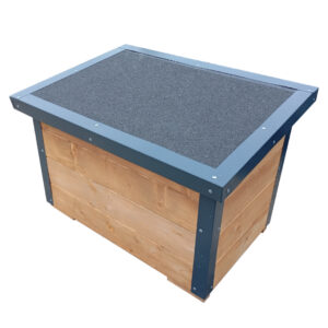 Dřevěná zateplená bouda pro psy profi vyztužená s předsíní 2