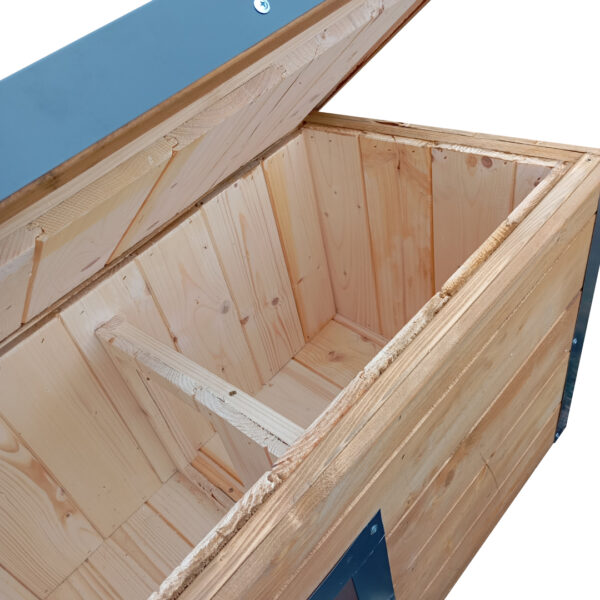 Dřevěná zateplená bouda pro psy profi vyztužená s předsíní 3