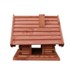 Dřevěné krmítko pro ptáky chaloupka 2