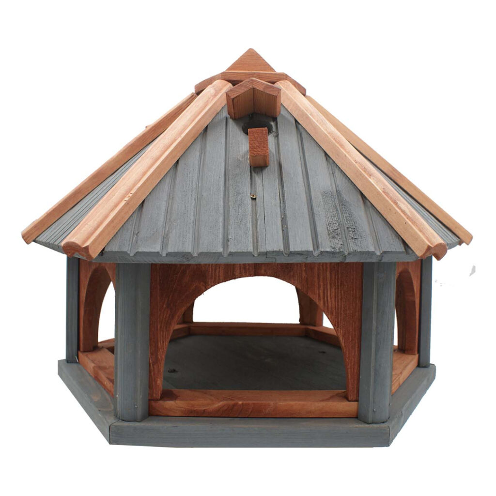 Dřevěné krmítko pro ptáky gazebo 1
