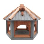 Dřevěné krmítko pro ptáky gazebo