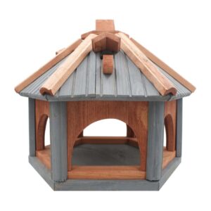 Dřevěné krmítko pro ptáky gazebo