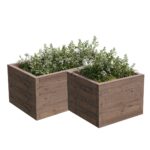 Dřevěné květináče na mÍru dub