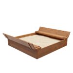 Dřevěné pískoviště s lavičkami