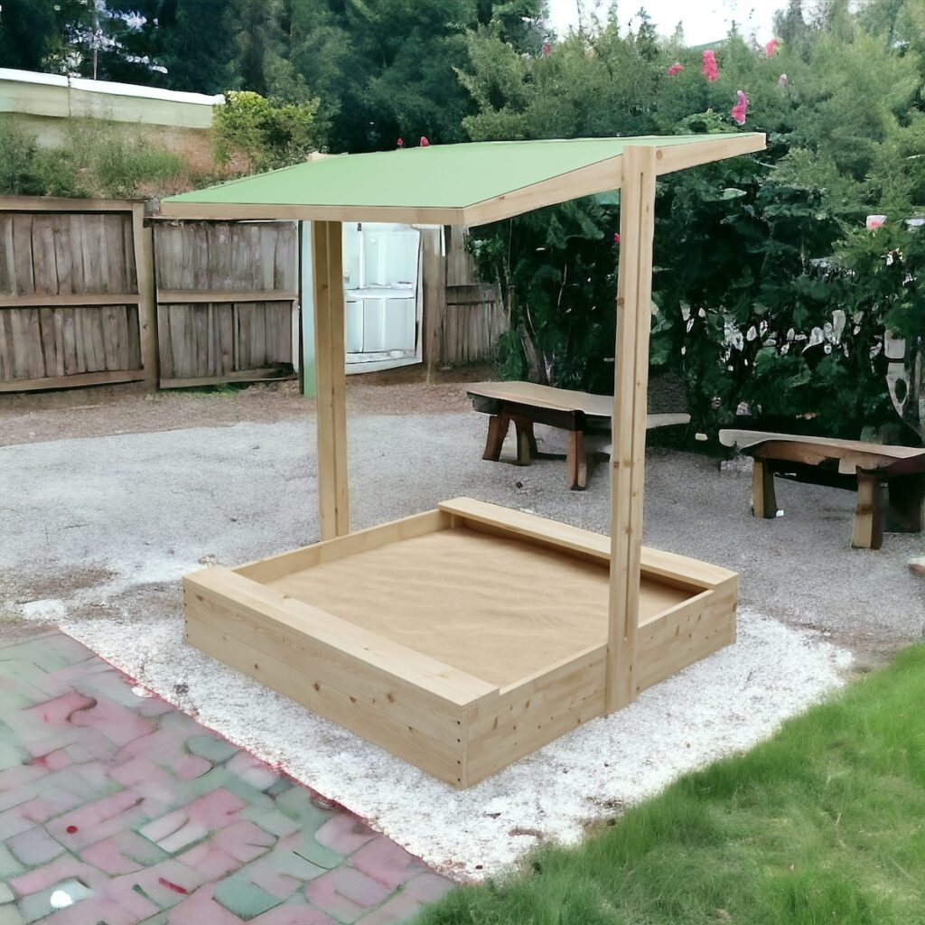 Dřevěné pískoviště se stříškou 1