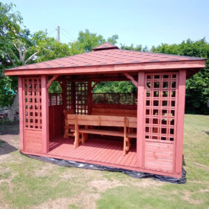 Dřevěný altán čtyřstranný b3 10