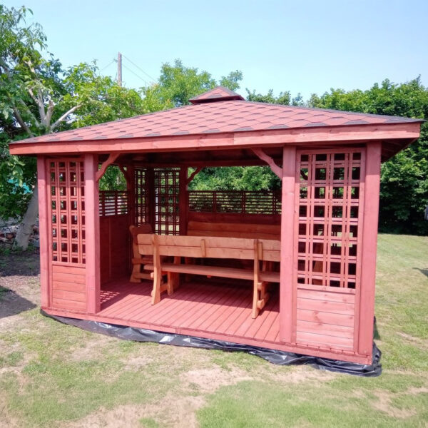 Dřevěný altán čtyřstranný b3 10