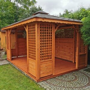 Dřevěný altán čtyřstranný b3 11