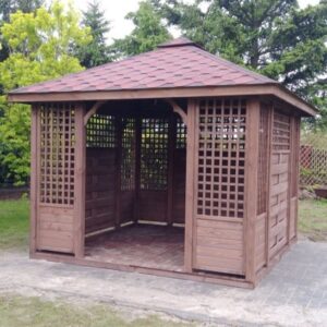 Dřevěný altán čtyřstranný b3 2