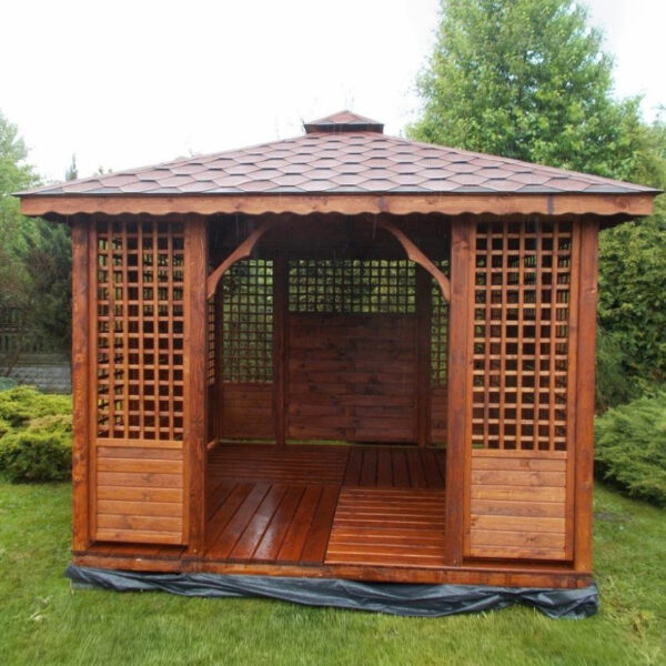 Dřevěný altán čtyřstranný b3 4