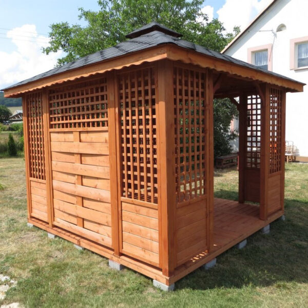 Dřevěný altán čtyřstranný b3 6