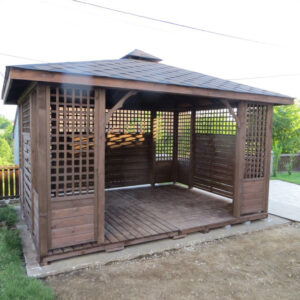 Dřevěný altán čtyřstranný b3 7