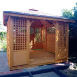 Dřevěný altán čtyřstranný b3 8