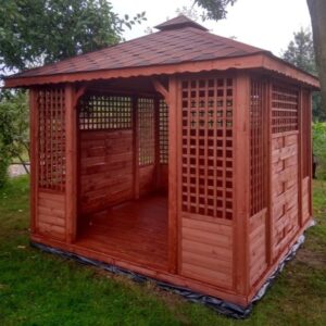 Dřevěný altán čtyřstranný b3 9