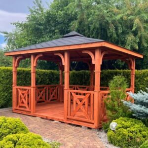 Dřevěný altán čtyřstranný c4 12