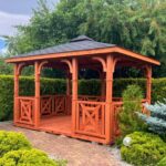 Dřevěný altán čtyřstranný c4