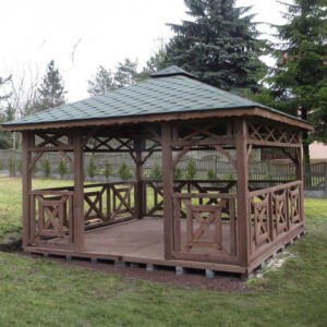 Dřevěný altán čtyřstranný c4 3