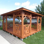 Dřevěný altán čtyřstranný c4 4