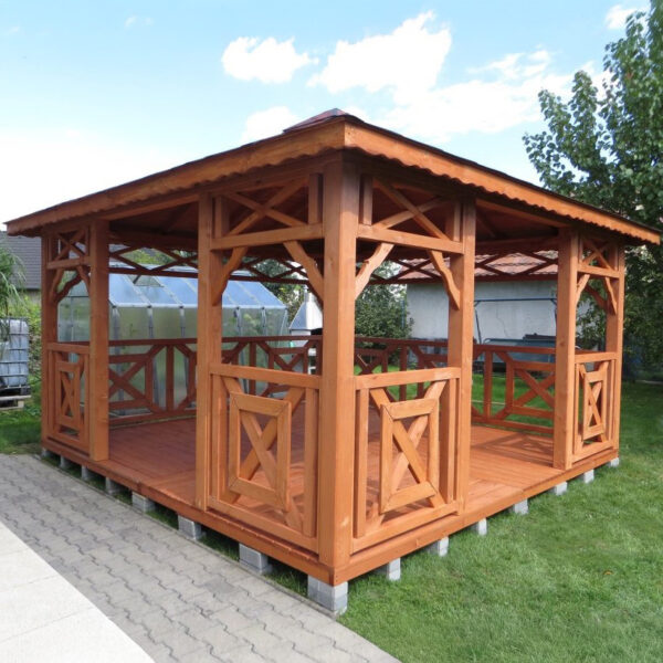 Dřevěný altán čtyřstranný c4 4