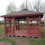 Dřevěný altán čtyřstranný c4 5