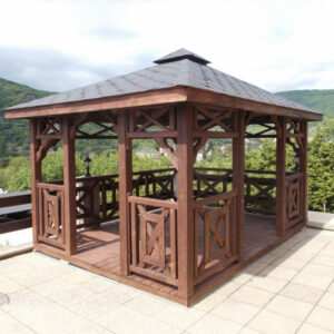 Dřevěný altán čtyřstranný c4 6