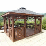 Dřevěný altán čtyřstranný c4 7