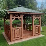 Dřevěný altán čtyřstranný c4 8