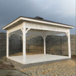 Dřevěný altán čtyřstranný d8 3