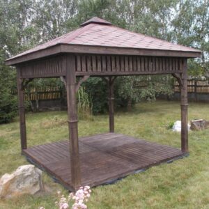 Dřevěný altán čtyřstranný d8 4
