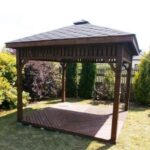 Dřevěný altán čtyřstranný d8 6