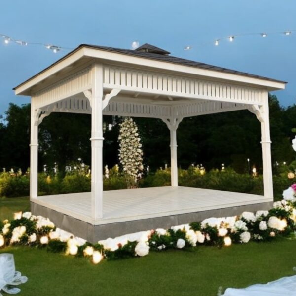 Dřevěný altán čtyřstranný d8