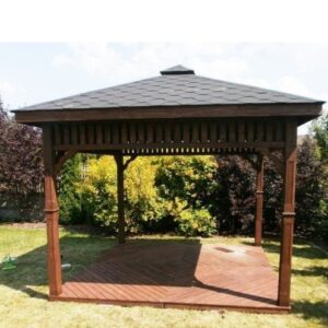 Dřevěný altán čtyřstranný d8 7