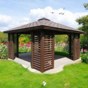 Dřevěný altán čtyřstranný e10 1
