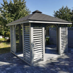 Dřevěný altán čtyřstranný e10 11