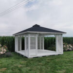 Dřevěný altán čtyřstranný e10 12