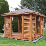 Dřevěný altán čtyřstranný e10