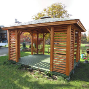 Dřevěný altán čtyřstranný e10 3