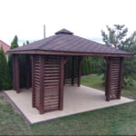 Dřevěný altán čtyřstranný e10 4