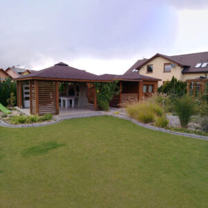 Dřevěný altán čtyřstranný e10 5